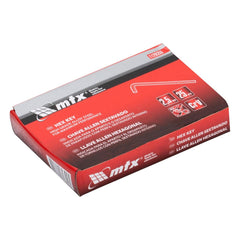 Chave Allen Curta 25 Peças 2,5 mm Aço Cromo Vanádio Fosfatizada Mtx