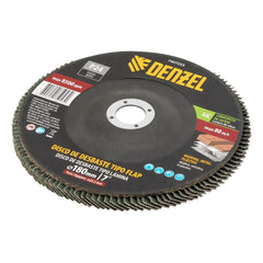 Disco de Desbaste Tipo Flap Carboneto de Silício Grão 24 180 x 22,2 mm Denzel 7407255 Alta Performance
