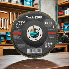 Disco Flap 115 mm G80 Fibra Reto Aço Tradestar