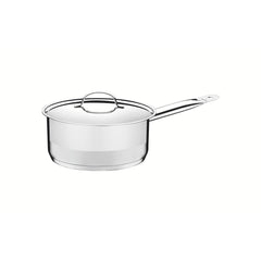 Panela Tramontina Professional Aço Inox 16 Cm 1,4 L Fundo Triplo Com Tampa E Compatível Indução