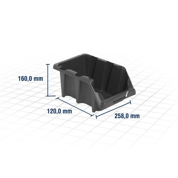 Gaveteiro plástico número 5 Preto Vonder