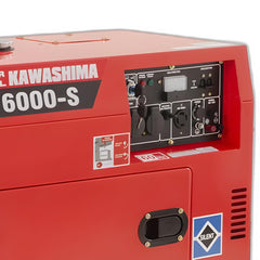 Gerador à Diesel Dg6000Es 120/240V Biv 4600W Kawashima