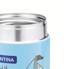 Pote Térmico Tramontina Le Petit Azul 400 Ml Infantil Aço Inox Parede Dupla