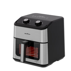 Fritadeira Air Fryer Britânia BAF80A 8L Redstone Visor Glass 127V