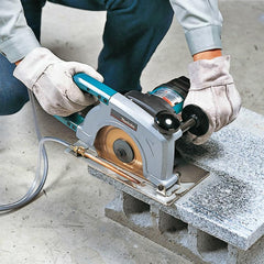 Serra Mármore 180mm 7-1/8'' 1400W 5000RPM Industrial com Rebolo Mangueira Punho  4107R 220V Makita