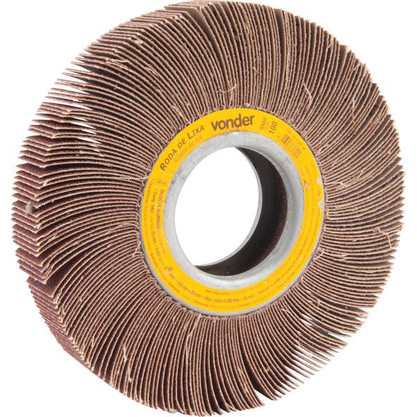Roda de Lixa 150x25mm sem Haste G100 Vonder