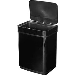 Lixeira Retangular 50L Preta Com Sensor Infravermelho Aço Inox Vonder 6356050000