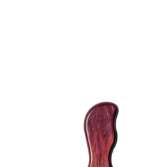 Mezzaluna Tramontina Polywood Lâmina Aço Inox Cabo Madeira Vermelho