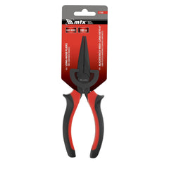 Alicate Bico Meia Cana Reto Black Nickel Niquelado 6'' 160mm Cabo Dupla Injeção MTX 171589