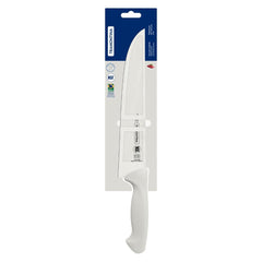 Faca De Cozinha Tramontina Premium 25 Cm Aço Inox Cabo Polipropileno Branco Profissional Nsf