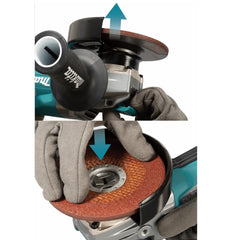 Esmerilhadeira Angular 125Mm Sem Fio 40V Resistência Água Motor BL Com Sistema AWS GA041GZ04 Makita