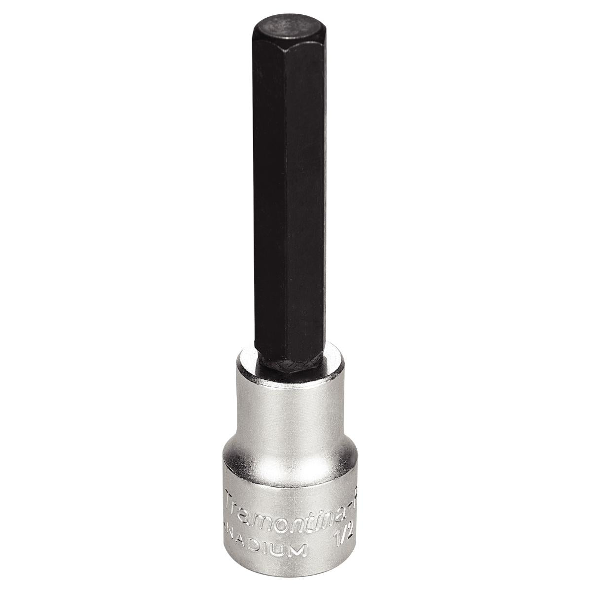 Soquete 12mm 1/2'' Longo Cromo Vanádio Aço Forjado Temperado Tramontina PRO