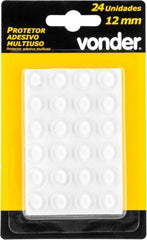 Protetor Adesivo Multiuso 12 mm com 24 peças Vonder