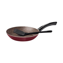 Frigideira Tramontina Paris 22 cm 1,0 L Antiaderente Starflon Max Com Espátula De Nylon Vermelha
