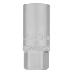 Soquete Vela 1/2'' 21mm CrV Hexagonal Stels 1363755 Encaixe Automotivo