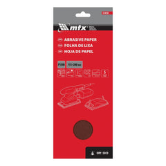 Folha De Lixa Costado De Papel Grão 1500 115x280 Mm 5 Peças Mtx Para Acabamento Ultrafino