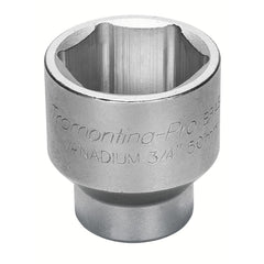 Soquete Sextavado 19mm 3/4'' Aço Cromo Vanádio Forjado Perfil Hyper Drive Tramontina PRO