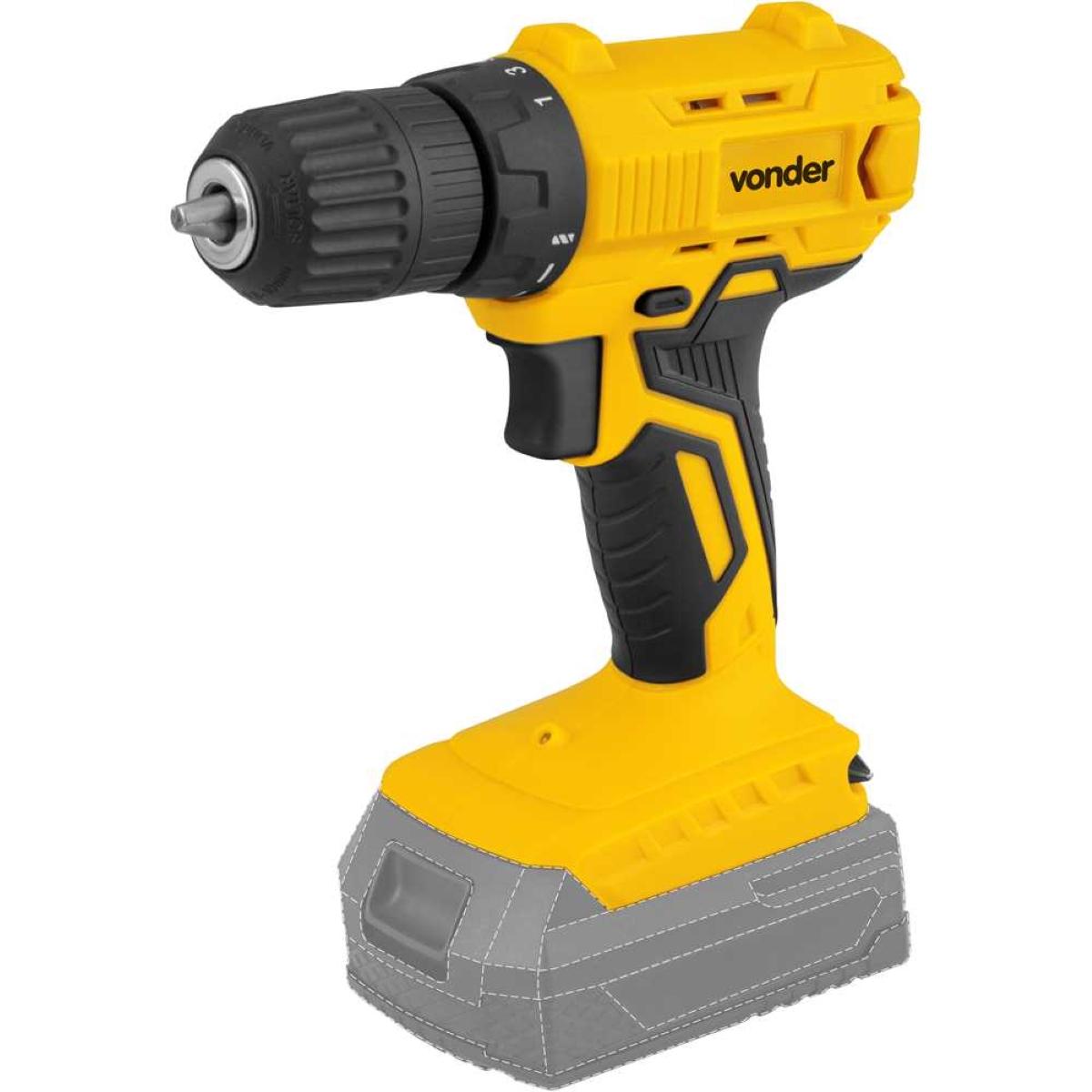 Parafusadeira Furadeira 3/8 18V Sem Bateria IPFV1851 Vonder
