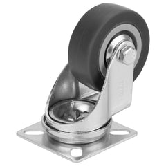 Rodízio Giratório 50mm 27kg Borracha PVC Sem Freio MTX 6871355 Durável