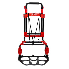 Carrinho de Carga Dobrável Multiuso 150kg Plataforma 485x350mm 2 Rodas Dobrável MTX