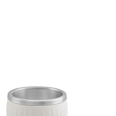 Conjunto 2 Xícaras Café Tramontina Aço Inox E ABS Branco 80 ml Empilhável Sem Alça Minimalista