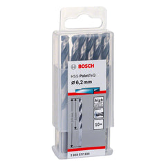 Broca Metal Bosch Aço Rápido Hss-Pointteq 6,2mm 10 Peças