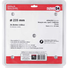 Lâmina de serra circular vídea 235mm 36 dentes Nove54