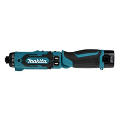 Parafusadeira Furadeira 5mm à Bateria 7.2V com Bateria Carregador Jogo Bits Maleta DF012DSE Makita