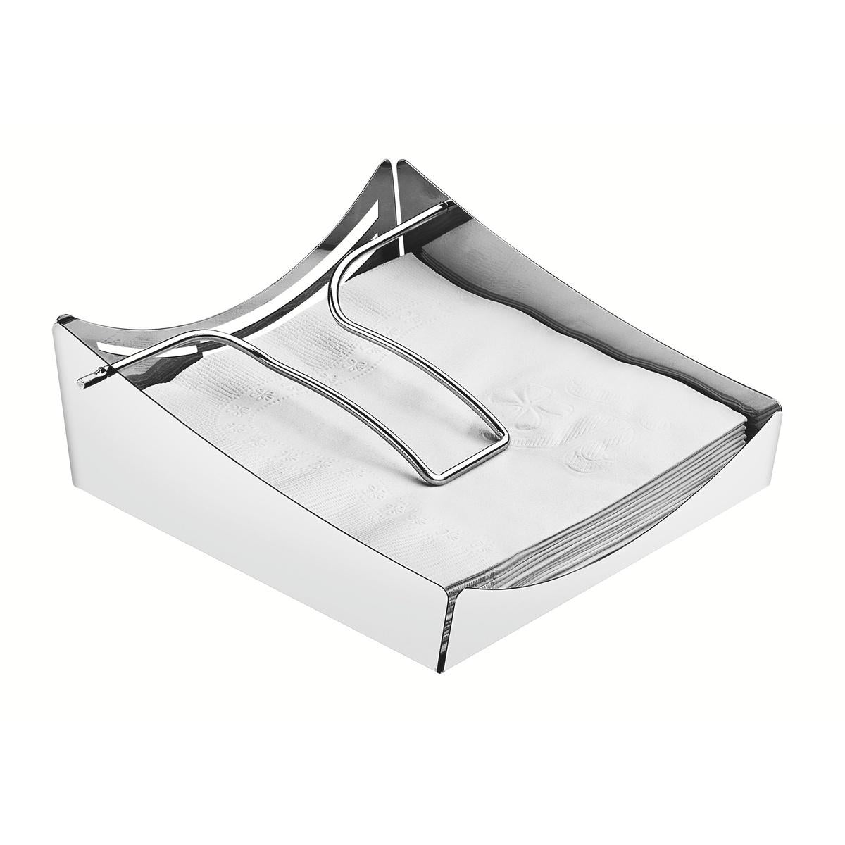 Porta-Guardanapos Aço Inox Linha Ciclo Tramontina Design Vazado Mesa Posta
