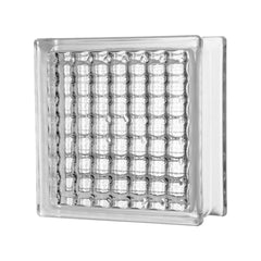 Tijolo de Vidro 19 x 19 x 8 CM Cristal Paralelo Incolor 06 Unidades Tradestar