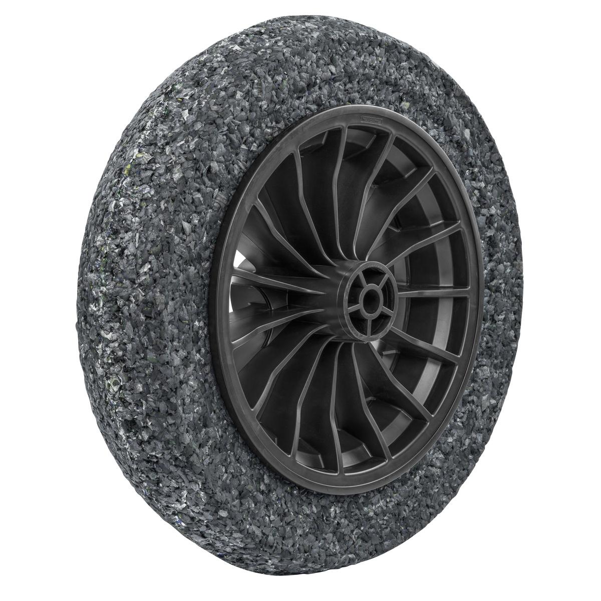 Pneu Maciço Tramontina 8'' para Carrinho de Mão Borracha Macia Roda Plástica Durável