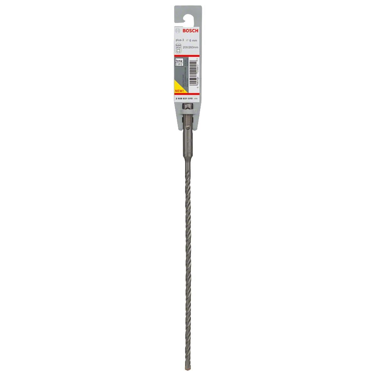 Broca Bosch Sds Plus-3 Para Concreto Ø6 X 200 X 260 mm