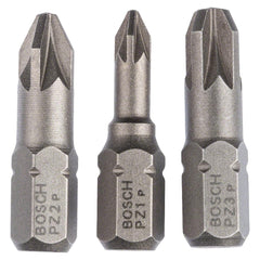 Jogo De Pontas P/Parafusar Bosch Extra Hard 25mm Pozidriv 3U