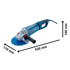 Esmerilhadeira Bosch Gws 25-230 Lvi R Punho D 220V 2500W