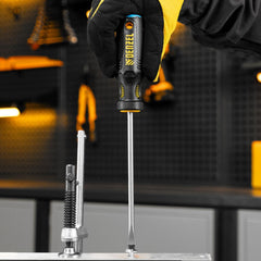 Chave De Fenda 1/4X 6mm SL6x150mm CRV Cabo 3 Componentes Denzel