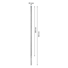Broca Para Concreto Bosch Expert Sds Max-8X Ø20X800X920mm