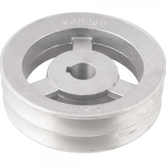 Polia Alumínio 2 Canais Perfil B 150mm com Furo 24mm Vonder