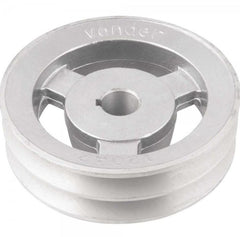 Polia Alumínio 2 Canais Perfil A 120mm com Furo 5/8" Vonder