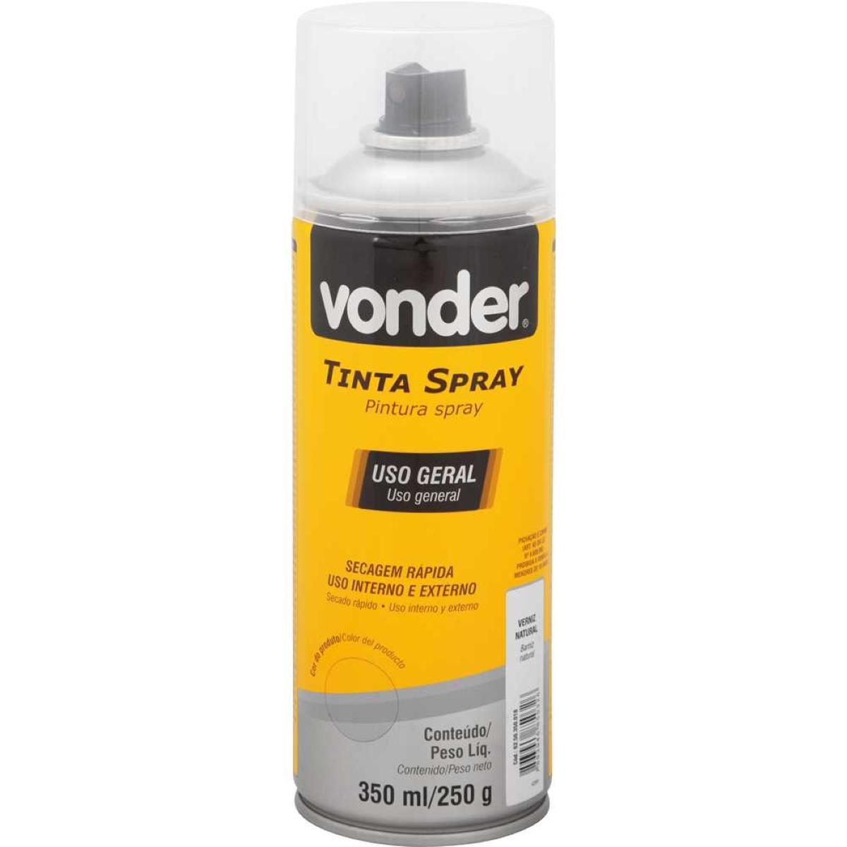 Verniz Spray Uso Geral 350ML/250G Vonder