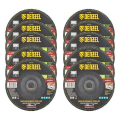 Disco de Desbaste Flap Carboneto de Silício 180 X 22,2mm Grão 60 Denzel 7407455 Para Esmerilhadeira