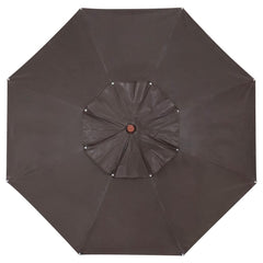 Ombrellone Madeira PVC manivela 2,70m marrom Bel Lazer