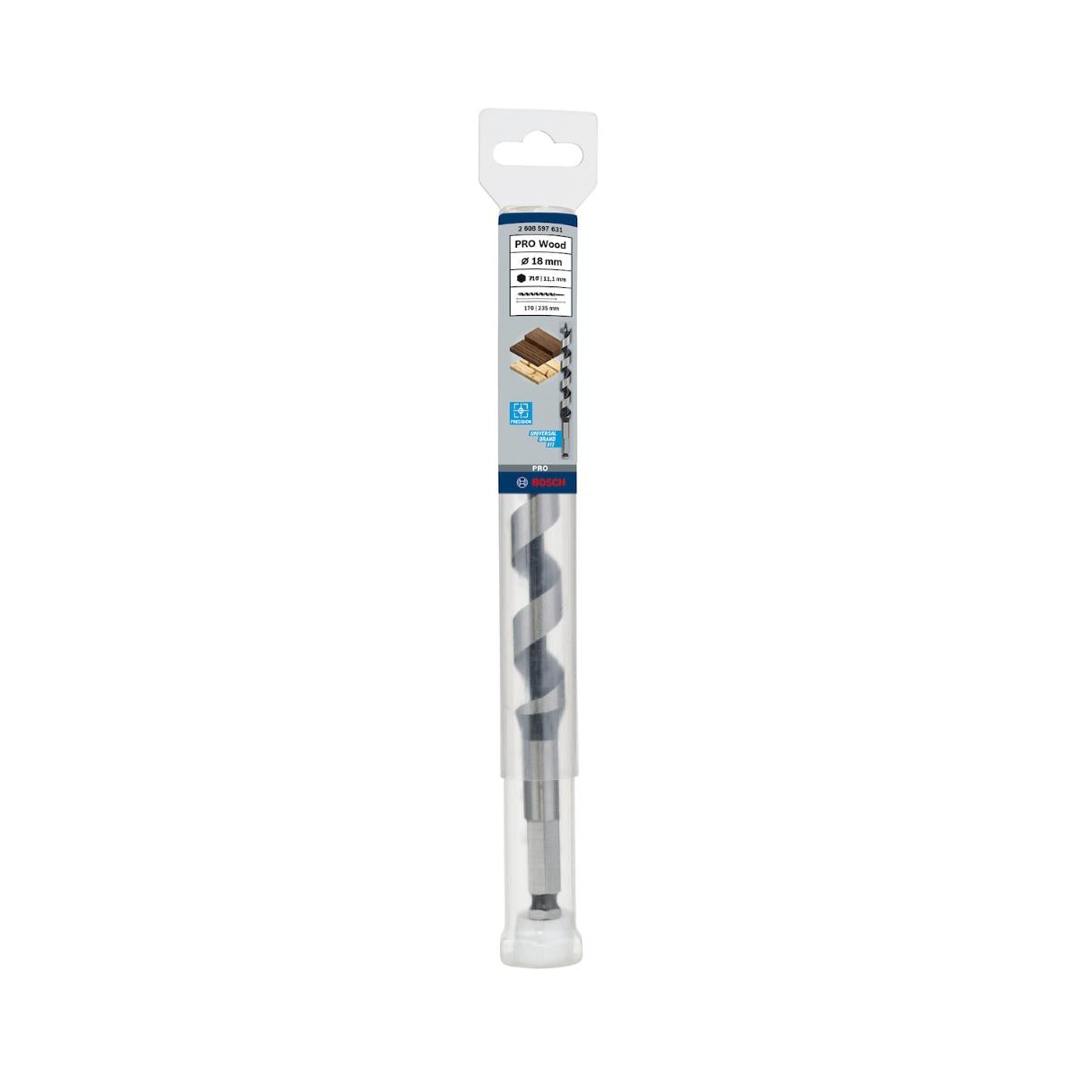 Broca Para Madeira Bosch Pro Wood 18,0mm (Encaixe Hexagonal)