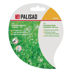 Tesoura Poda Flores Palisad 605548 180mm Corte Floral Aço Carbono 10mm PTFE
