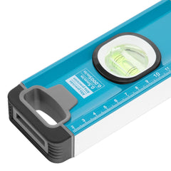 Nível De Alumínio Magnético 3 Bolhas 400mm 3/4'' Encaixe Alta Precisão 1pc
