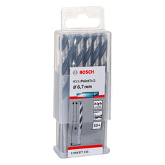 Broca Metal Bosch Aço Rápido Hss-Pointteq 6,7mm 10 Peças