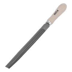 Lima Meia Cana 200MM 8'' Cruzado 2 Aço Carbono Cabo Madeira MTX 1632655 Para Metais Alta Durabilidade