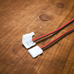 Conector Fita LED SMD 8 MM Simples com Cabo Tradestar