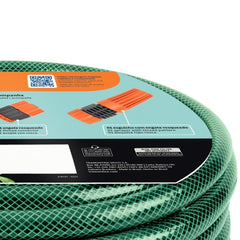 Mangueira Flex Verde 10 m PVC 3 Camadas 10 Bar 145 Psi 50°C Engate Rosqueado Esguicho Regulável Tramontina