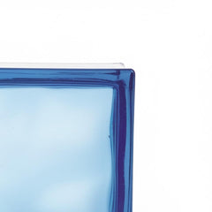 Tijolo de Vidro 19 x 19 x 8 CM Cloudy S-Color Azul 06 Unidades Tradestar
