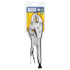 Alicate de Pressão 10'' Tramontina MASTER Mordente Triangular Aço Vanádio Fixação Segura